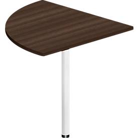 Verkettung BEXXSTAR, 1/4-Kreis, Rundrohrfuß, B 800 x T 800 x H 740 mm