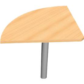 Verkettungsplatte PHENOR , 3/4 Kreis, inkl. Stützfuß, nur für C-Fußgestell