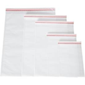Verpackungsbeutel, wiederverschließbar, mit Klappe & Siegelnaht, reißfest, 268 x 350 mm/250 x 350 mm, FSC®-Pergaminpapier, halbtransparent, 500 Stück