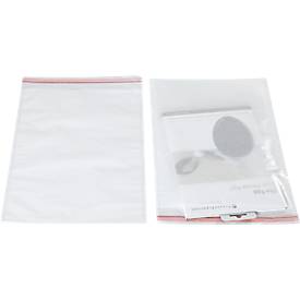 Verpackungsbeutel, wiederverschließbar, mit Klappe & Siegelnaht, reißfest, 318 x 400 mm/300 x 400 mm, FSC®-Pergaminpapier, halbtransparent, 500 Stück