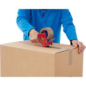 Verpackungsklebeband tesa® 4100, für mittelschwere Pakete, manuell o. maschinell nutzbar, 6 Rollen, B 50 mm x L 60 m, PVC, braun
