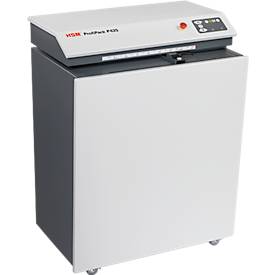 Verpackungspolstermaschine HSM ProfiPack P425, 2000 W, 220-240 V, mobil, Arbeitsbreite & Volumen einstellbar, mit Staubabsaugungs-Anschluss