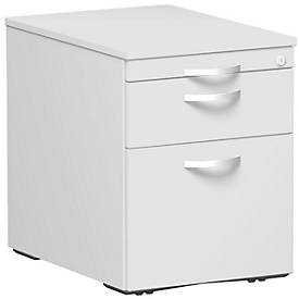 Verrijdbaar ladeblok ALICANTE, 1 schuiflade, hangmappenlade, B 430 x D 600 x H 566 mm, lichtgrijs