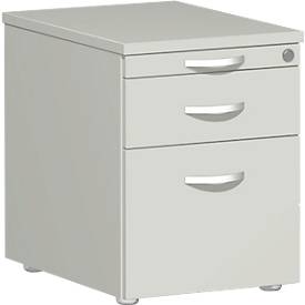 Verrijdbaar ladeblok PALENQUE, 1 schuiflade, hangmappenlade, B 430 x D 600 x H 566 mm, lichtgrijs