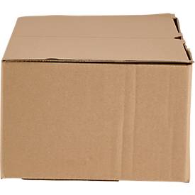 Versandkarton, mit Automatikboden, wiederverschließbar, bis 20 kg, L 305 x B 215 x H 135 mm, Wellpappe, braun
