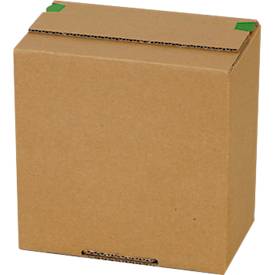 Versandkartons Grünmarie®, 150 x 100 x 150 mm, palettenoptimiert, Automatikboden, bis 20 kg, 100 % recycelbar, FSC®-Wellpappe, braun, 20 Stück
