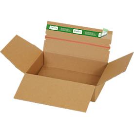 Versandkartons Grünmarie®, 235 x 165 x 60 mm, ideal für Päckchen Größe S, Automatikboden, bis 20 kg, 100 % recycelbar, F