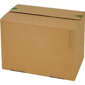 Versandkartons Grünmarie®, 309 x 221 x 140-230 mm, Format A4/höhenvariabel, Automatikboden, bis 20 kg, 100 % recycelbar, FSC®-Wellpappe, braun, 10 St.