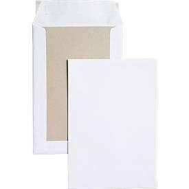 Versandtasche, B5, Papprückwand und Haftklebung, ohne Fenster, weiß, 250 St.