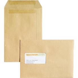 Versandtaschen, C5, selbstklebend, mit Fenster, 500 Stück