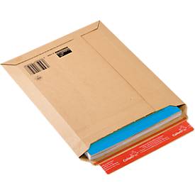 Versandtaschen ColomPac, Wellpappe, haftklebend, recyclebar, 20 Stück, B 250 x H 340 mm, braun