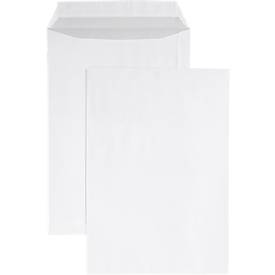 Versandtaschen Eurokuvert, DIN C4, mit/ohne Fenster, haftklebend, 10 Stück, Papier, weiß
