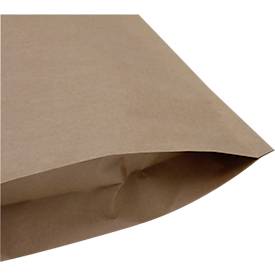 Versandtaschen SecureLop von MD Securepack®, doppelter Klebeverschluss, B 600 x L 480 mm + 2 x 70 mm Bodenfalte, Kraftpapier, braun, 50 Stück