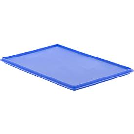 Verschlussdeckel EF-D 64 für Kasten im EURO-Maß, blau