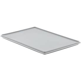 Verschlussdeckel EF-D 64 für Kasten im EURO-Maß, grau