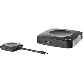 Video-Konferenzsystem Barco ClickShare C-10, für mittelgroße/große Räume, bis 30 m, 3840 x 2160 px, USB/LAN/WLAN/HDMI, 1 ClickShare Button