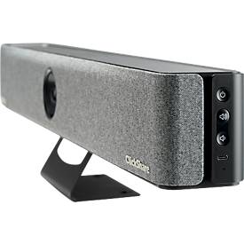 Videobar Barco ClickShare Bar Core, für kleine bis mittelgroße Räume, 3840 x 2160 px, 2 x 10 W, USB/LAN/WLAN, mit 1 ClickShare Button, schwarz