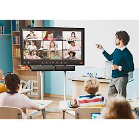 Videokonferenz System Jabra PanaCast 50, 3 Panorama-Kameras, 3840 x 1080 px, 8 Mikrofone, 4 Lautsprecher, USB/LAN, zertifiziert für Microsoft Teams®