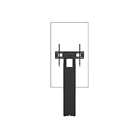 Vision VFM-F51 - Aufstellung - nicht angetrieben - für Flachbildschirm - extra stark - Stahl - mattschwarz - Bildschirmgröße: 120-245 cm (47'-98')