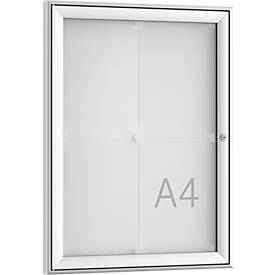 Vitrine Softline WSM FSK 4, verre ESG, pour 4x affiches DIN A4, orientation portrait