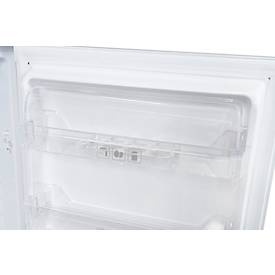 Vollraumkühlschrank exquisit KS16-4-E-040E, 100 W, 109 l, 40 dB, 2 Fächer/1 Kühlfach/1 Frischefach/3 Türfächer, B 550 x T 570 x H 855 mm, weiß