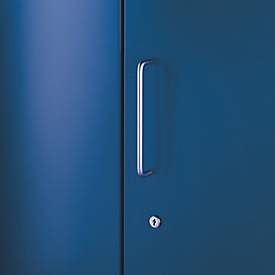 Vorbautür, für Regal Archivo Color, 2 Ordnerhöhen, B 950 mm, enzianblau