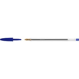 Vorteilspack Kugelschreiber mit Kappe BIC® Cristal® Original, 0,4 mm, blau, 100 Stück