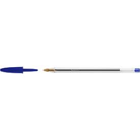 Vorteilspack Kugelschreiber mit Kappe BIC® Cristal® Original, 0,4 mm, blau, 100 Stück