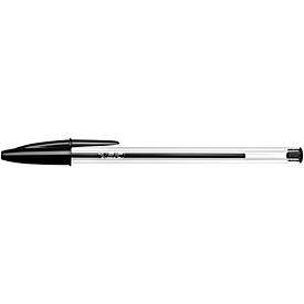 Vorteilspack Kugelschreiber mit Kappe BIC® Cristal® Original, 0,4 mm, schwarz, 100 Stück