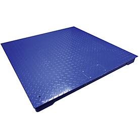 Wägebrücke ae ADAM PT 115, mit GK-Plus Anzeigegerät, Ablesbarkeit 200 g/Wägebereich bis 1000 kg, RS-232, Netz-/Akkubetrieb, Plattform B 1500 x T 1500 mm