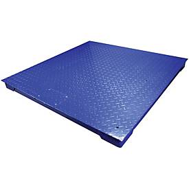 Wägebrücke ae ADAM PT 310, mit GK-Plus Anzeigegerät, Ablesbarkeit 500 g/Wägebereich bis 3000 kg, RS-232, Netz-/Akkubetrieb, Plattform B 1000 x T 1000 mm