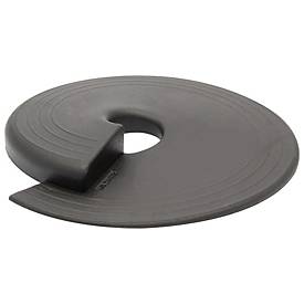 Wagner Bodentürstopper STOP EH 6981, Kunststoff, Ø 110 mm, Höhe 13 mm, flexibel positionierbar, keilförmig, schwarz