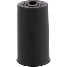 Wagner Bodentürstopper VULKANO BIG EH 5253, Elaston, Ø 45 mm, H 74 mm, Schraubmontage, für alle Böden, schwarz