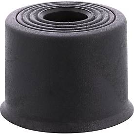 Wagner Bodentürstopper VULKANO SMALL EH 5233, Schraubmontage, Elaston, Ø 35 mm, Höhe 24 mm, schwarz