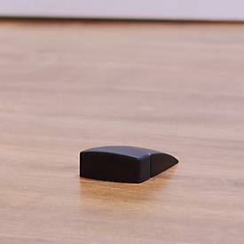 Wagner Türstopper BLACK EH 5150, Kunststoff, L 70 x B 18 x H 16 mm, zum Schrauben oder Kleben, schwarz