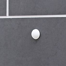 Wagner Wandpuffer SOG WHITE EH 2320, Türstopper Kunststoff, Ø 20 x H 7 mm, Schraub- oder Klebemontage, weiß