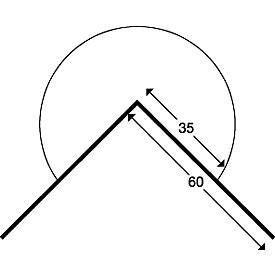 Wall Protection Kit, Typ A+, 0,5-m-Stück, gelb/schwarz