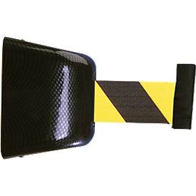 Wand-Gurtkassette, magnethaftend, 5 m, Gurt schwarz/gelb