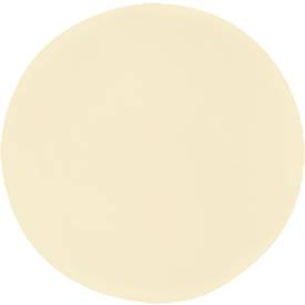 Wandabsorber Kreis, Ø 1000 mm, Polyestervlies in Filzoptik, Elfenbein