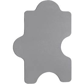 Wandabsorber Puzzle, B 1000 x H 500 mm, Polyestervlies in Filzoptik, grau
