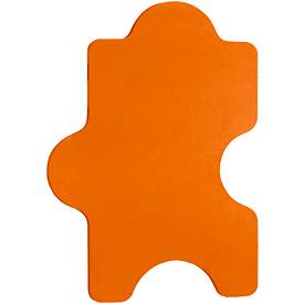 Wandabsorber Puzzle, B 1000 x H 500 mm, Polyestervlies in Filzoptik, orange
