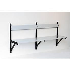 Wandbank, Alu, L 1500 mm, anthrazit (RAL 7016)