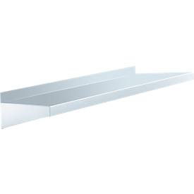 Wandbord 1000x250 mm, Edelstahl