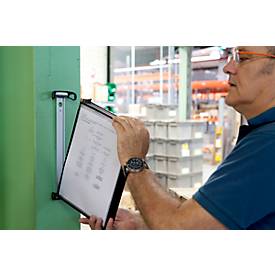 Wandelement Tarifold PRO, mit 10 Tafeln, DIN A4, magnet. Befestigungssystem, Metalldrehzapfen