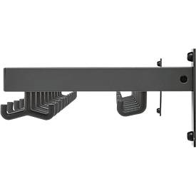 Wandgarderobe, 10 Doppel-, 9 Einzelhaken, Hutablage