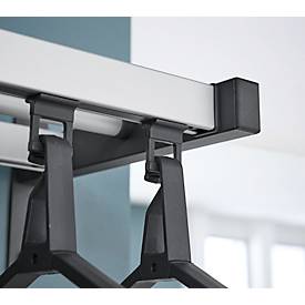 Wandgarderobe, 10 Kleiderbügel, Hutablage