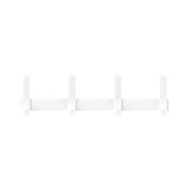 Wandgarderobe Functionals JUST 50 Chalk White, 8 Haken, bis 10 kg, Aluminium und Kunststoff, weiß