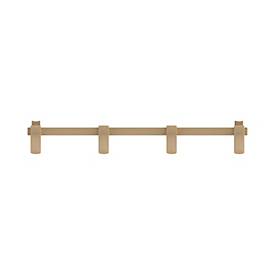 Wandgarderobe Functionals JUST 50 Clay Beige, 8 Haken, bis 10 kg, Aluminium und Kunststoff, beige