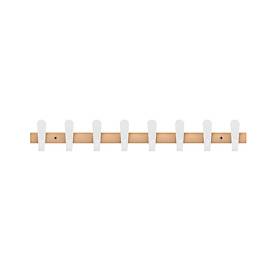 Wandgarderobe Functionals STICKS HJH 90, 16 Haken, bis 10 kg, Holz und Kunststoff, Eiche-Natur/weiß