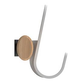 Wandgarderobe Functionals STICKS HJH 90, 16 Haken, bis 10 kg, Holz und Kunststoff, Eiche-Natur/weiß